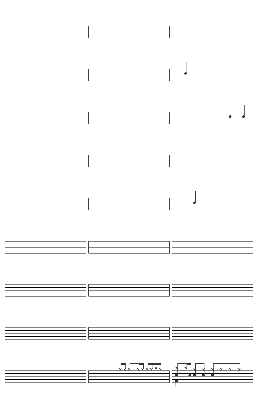 Teddy Swims Don't Stop Believin'-v4 drum sheet