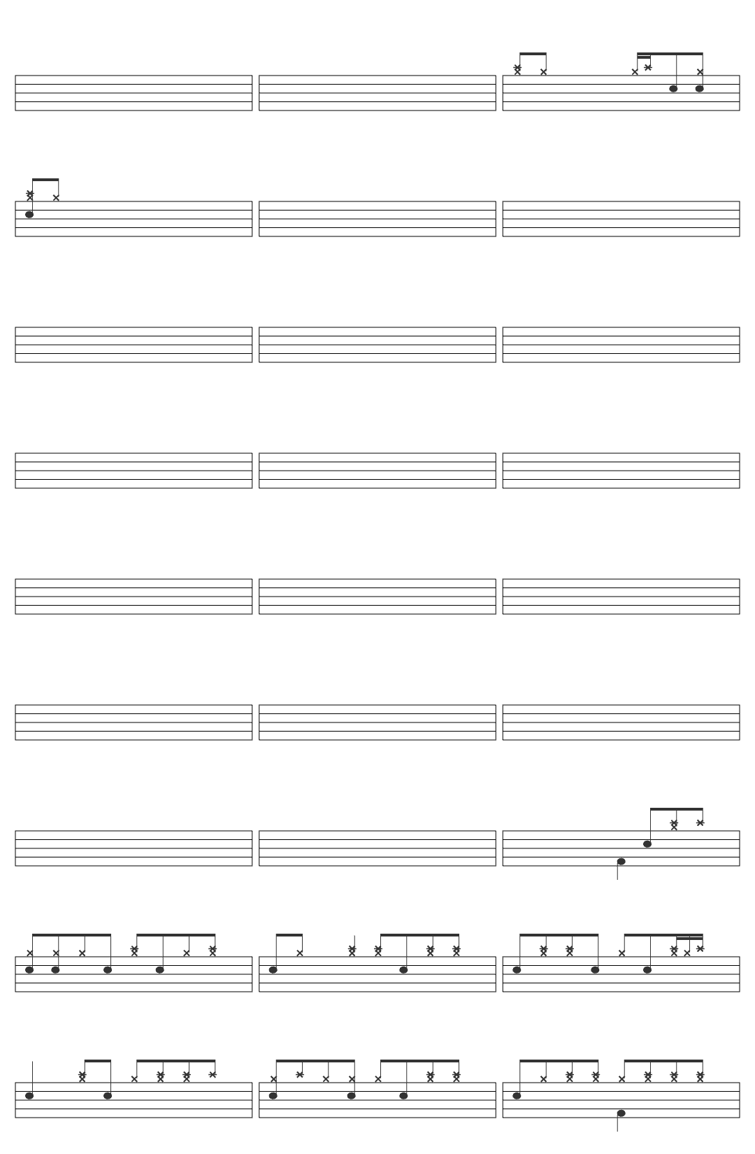 Lazza J-v419 drum sheet