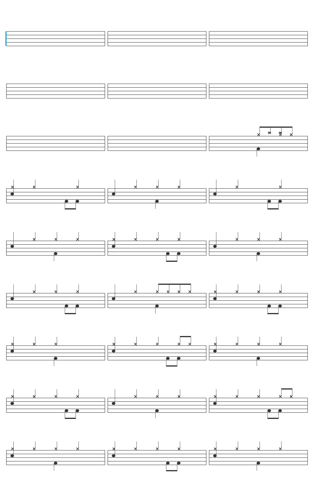 Collective Soul The World I Know drum sheet