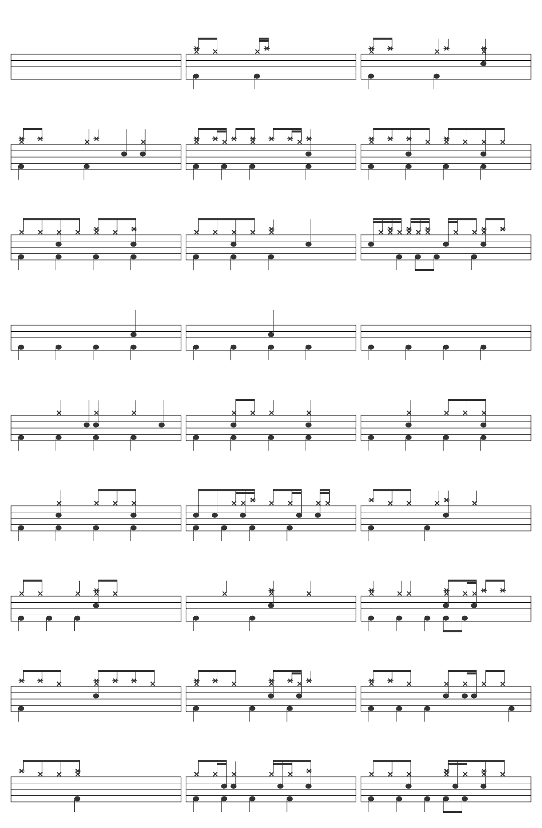 QWER Discord drum sheet