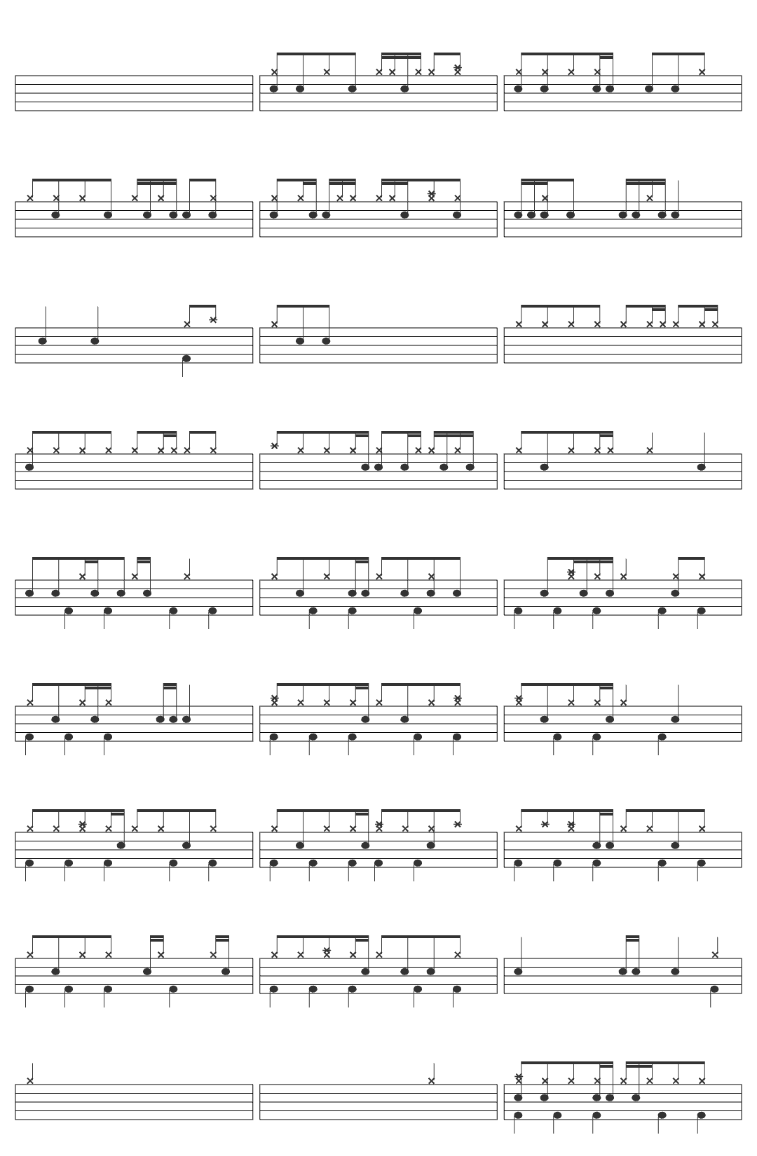 A.R. Rahman Romeo Aattam Pottaal From drum sheet
