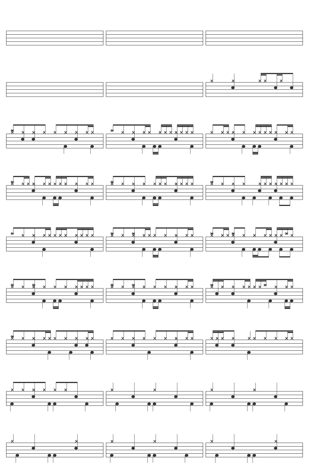 NewJeans Supernatural drum sheet