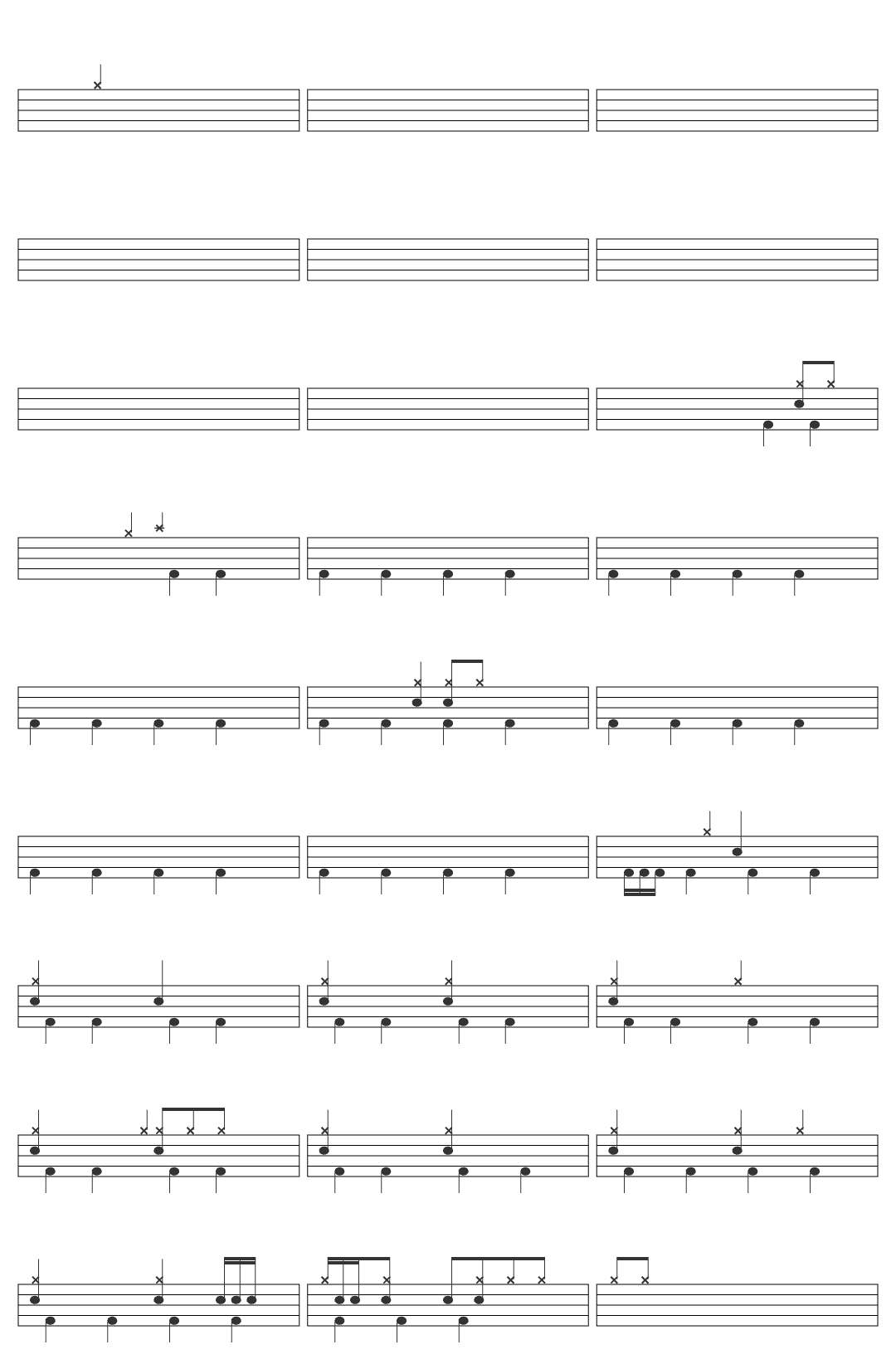 “Golden” Lyric KPop Demon Hunters | Sony Animation-v4 drum sheet