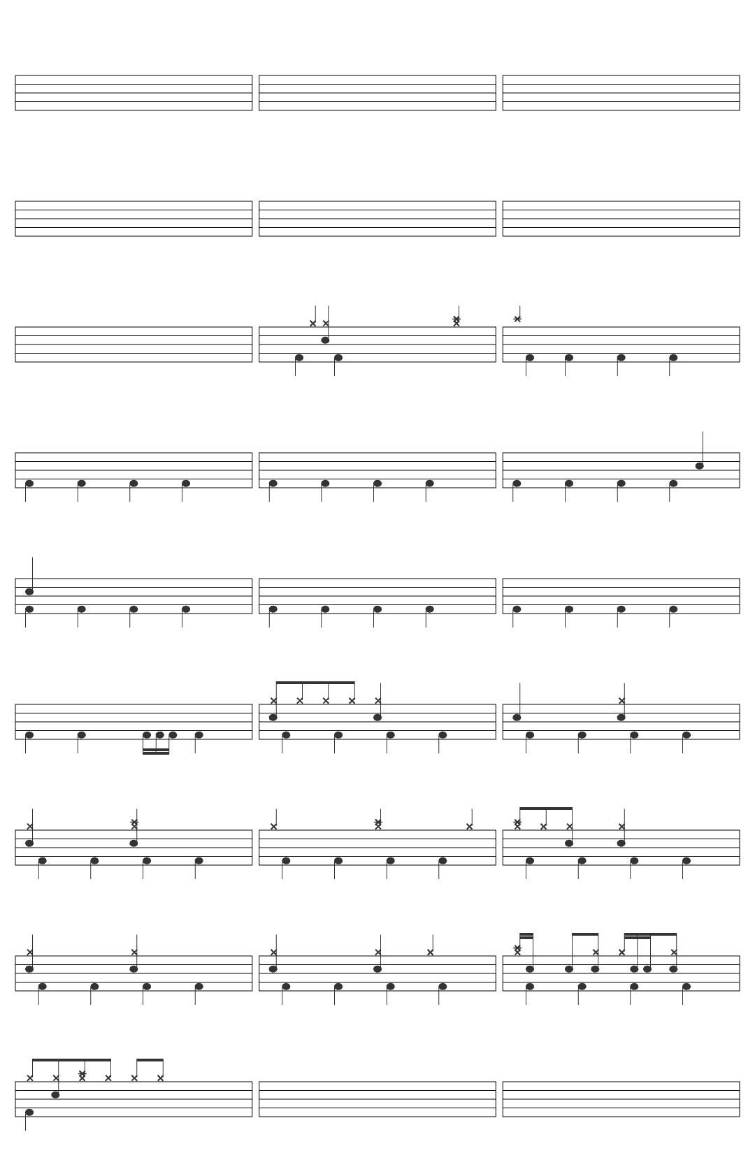 HUNTR X Golden-v11 drum sheet