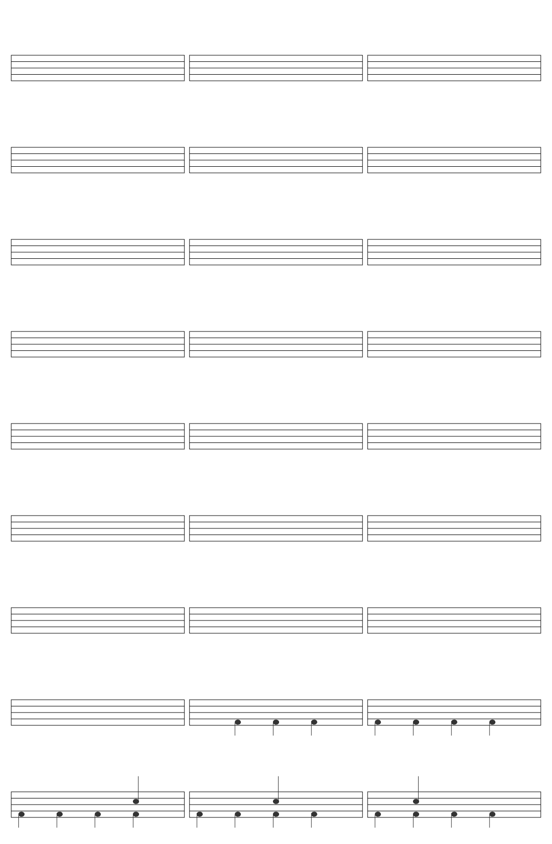 TAEYEON Panorama drum sheet