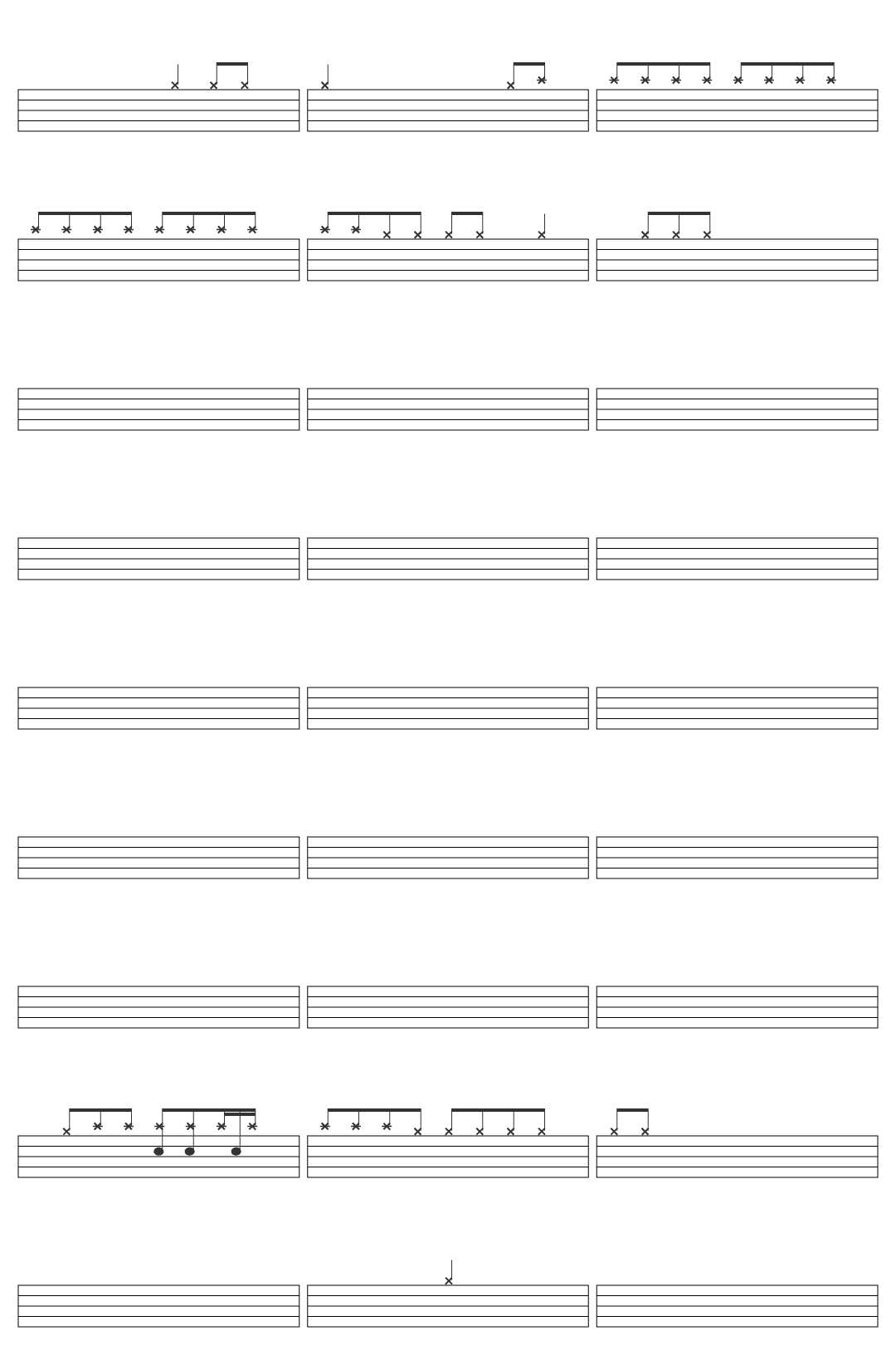 Journey Don't Stop Believin'-v5 drum sheet