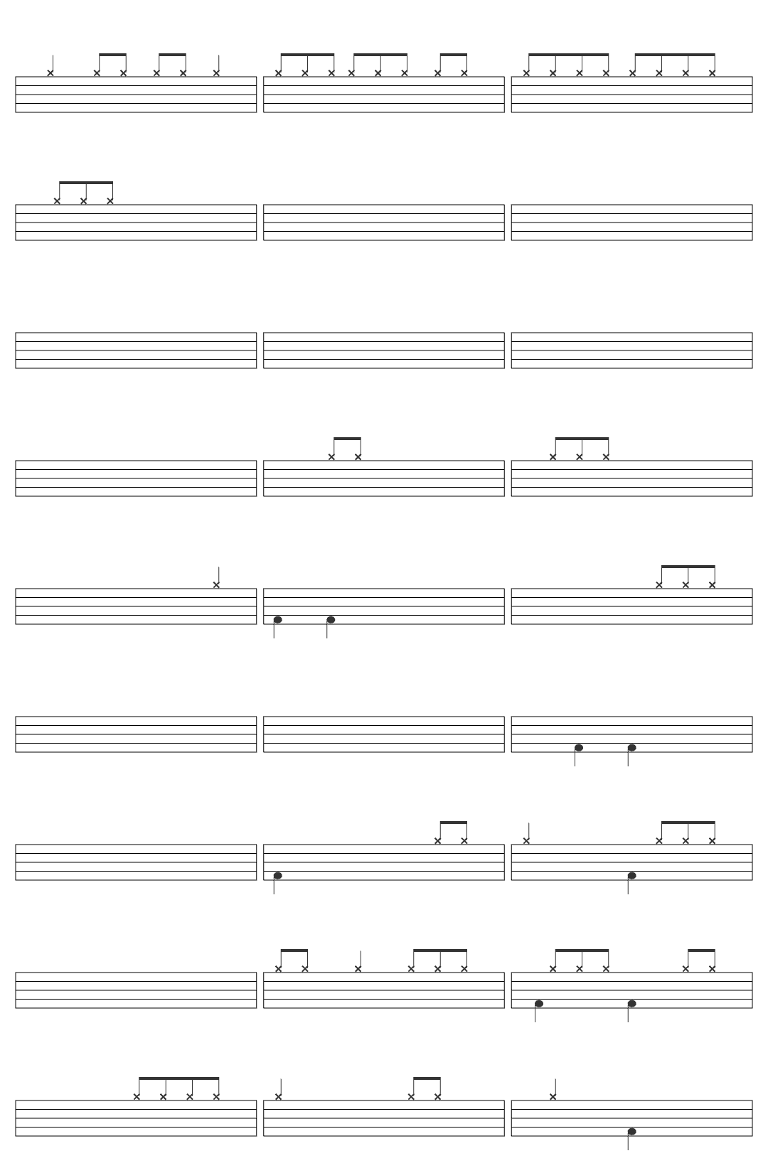 Mk.gee Are You Looking Up Live drum sheet