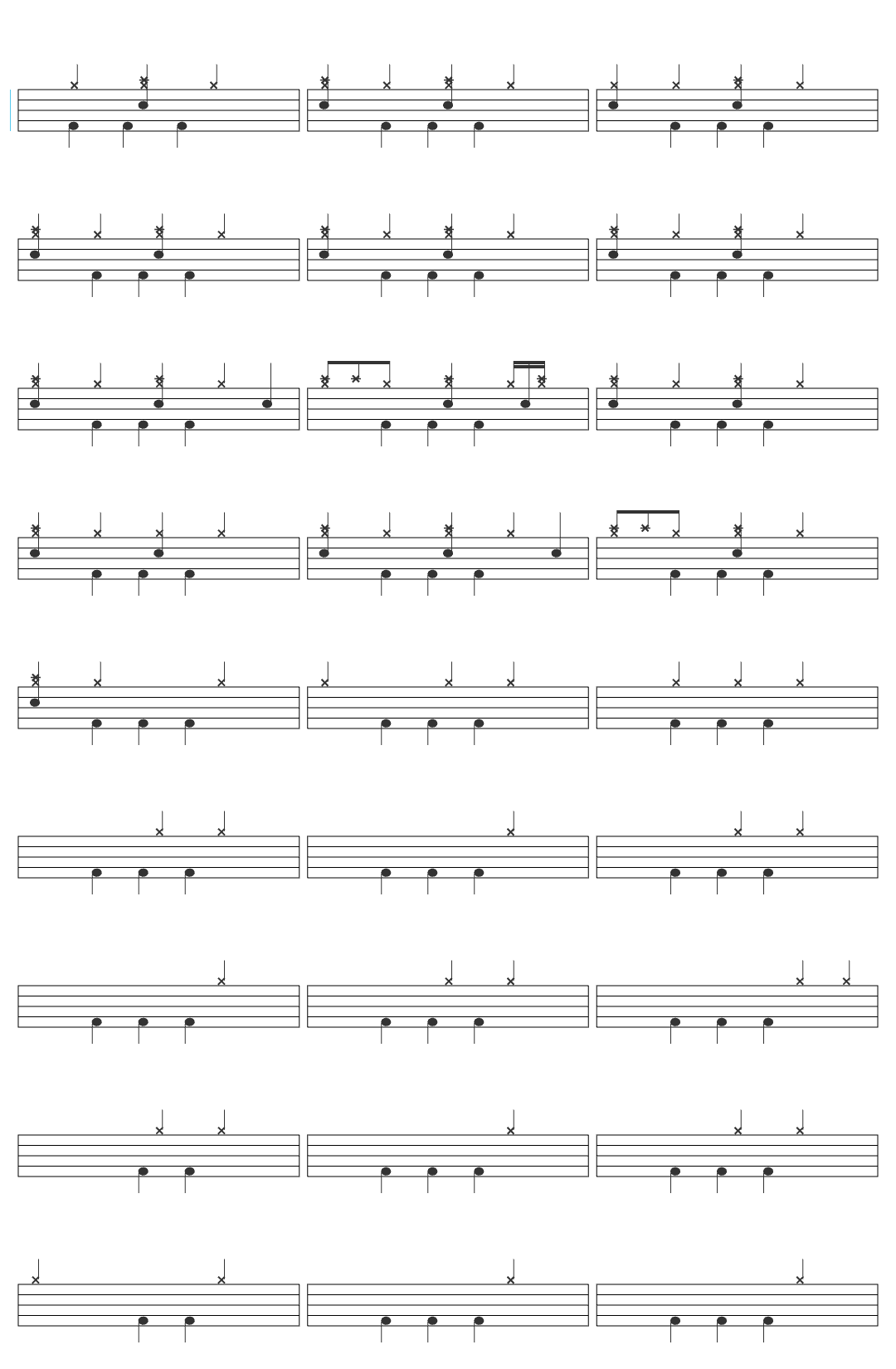 John Cougar Mellencamp Jack & Diane Remastered Live drum sheet
