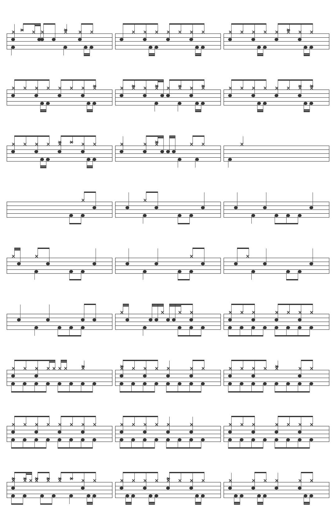 El Barrio El Danzar De Las Mariposas drum sheet