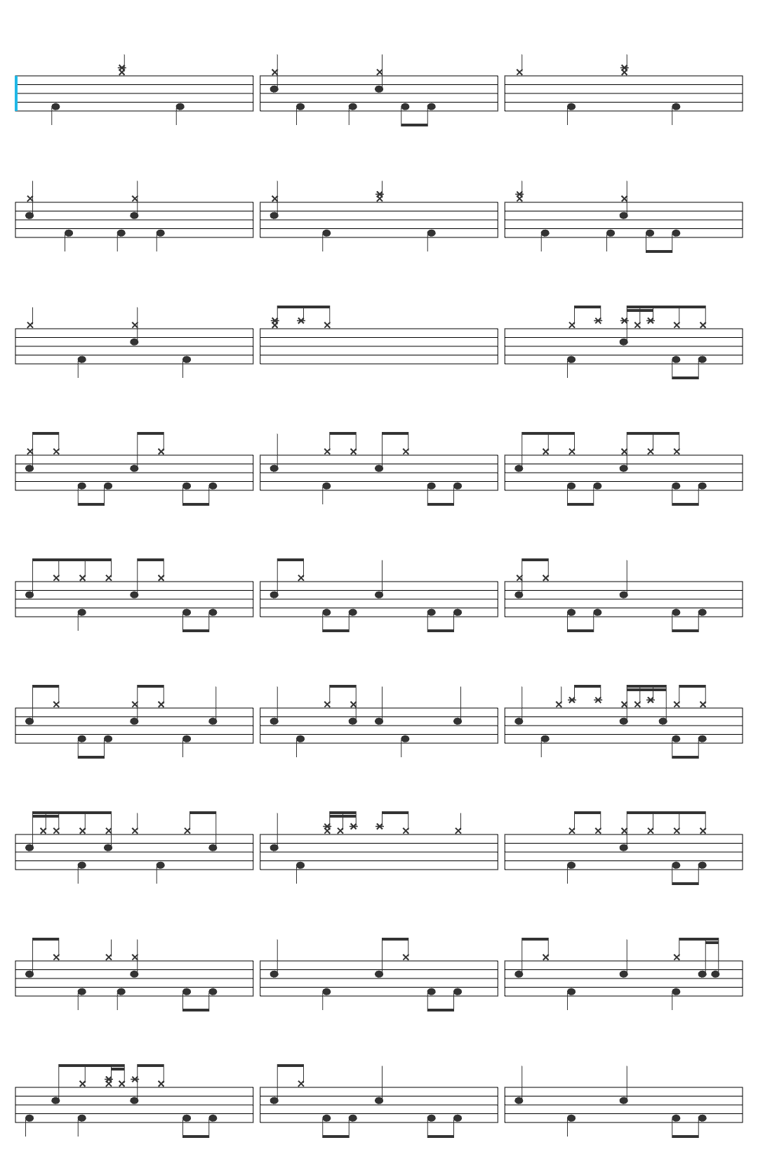 Brooke Combe How Can I Tell You? To Love Me More drum sheet