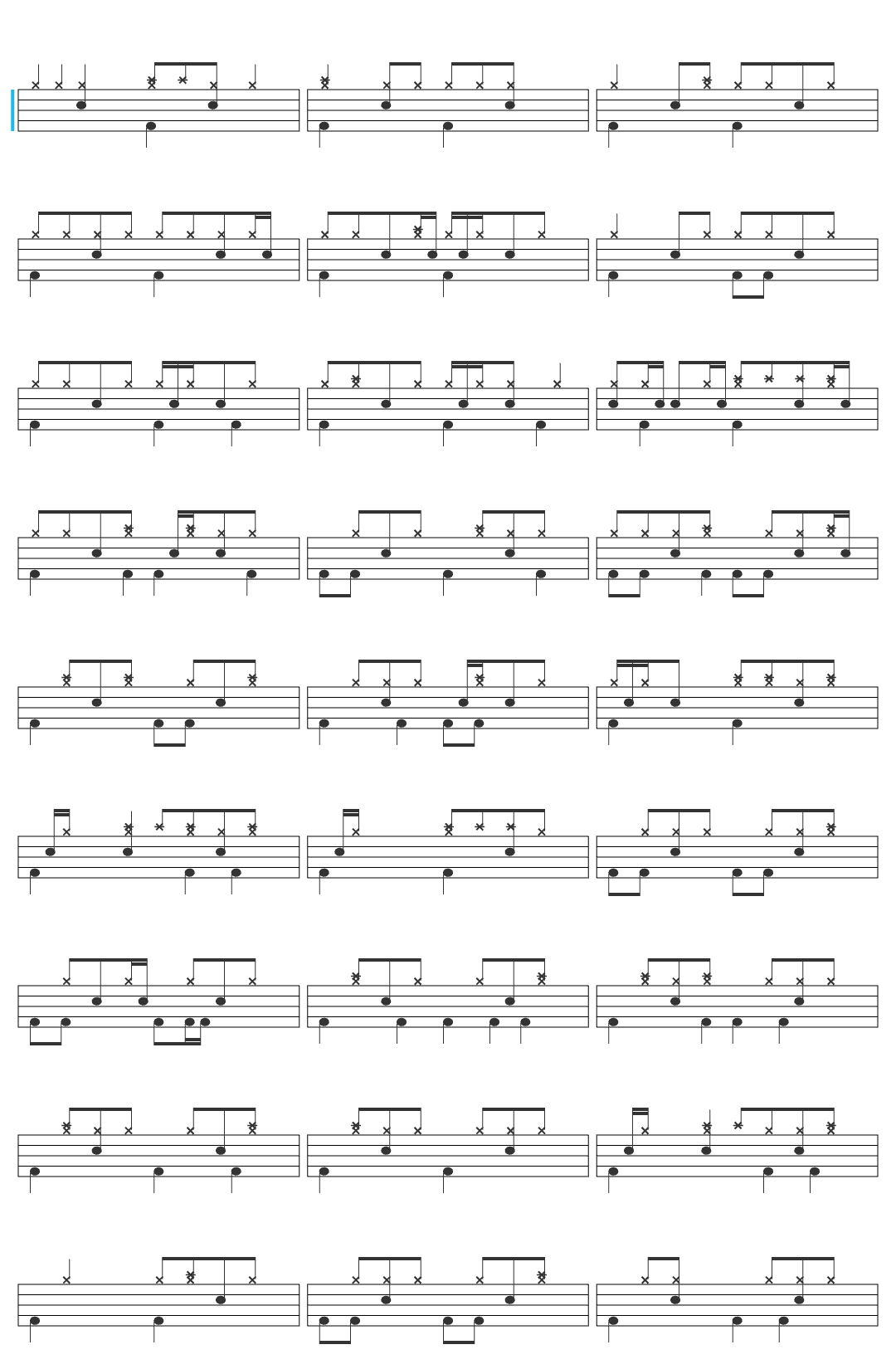 Access Games Inc. Only Love drum sheet