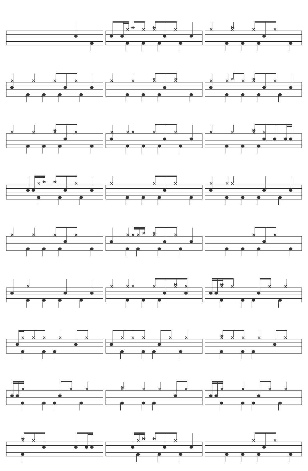 Dave Weckl Tower Of Inspiration drum sheet