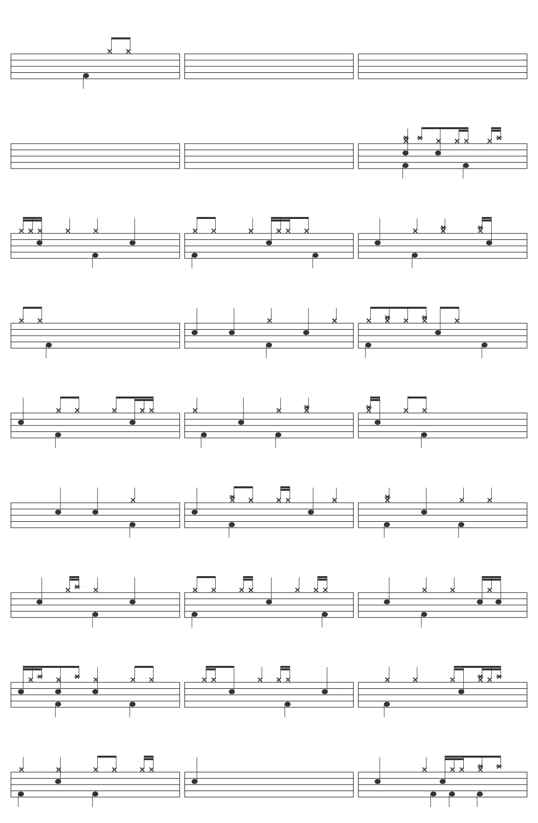 Sherin Abdel Wahab Sherine Batmanna Ansak | شيرين بتمنى أنساك drum sheet