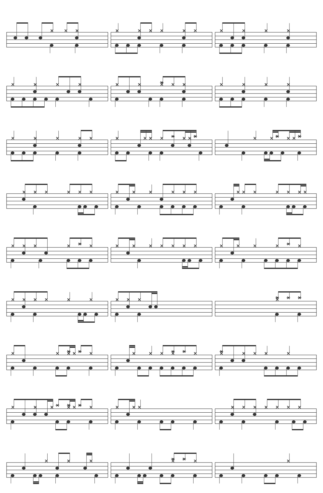 Disciple O God Save Us All drum sheet