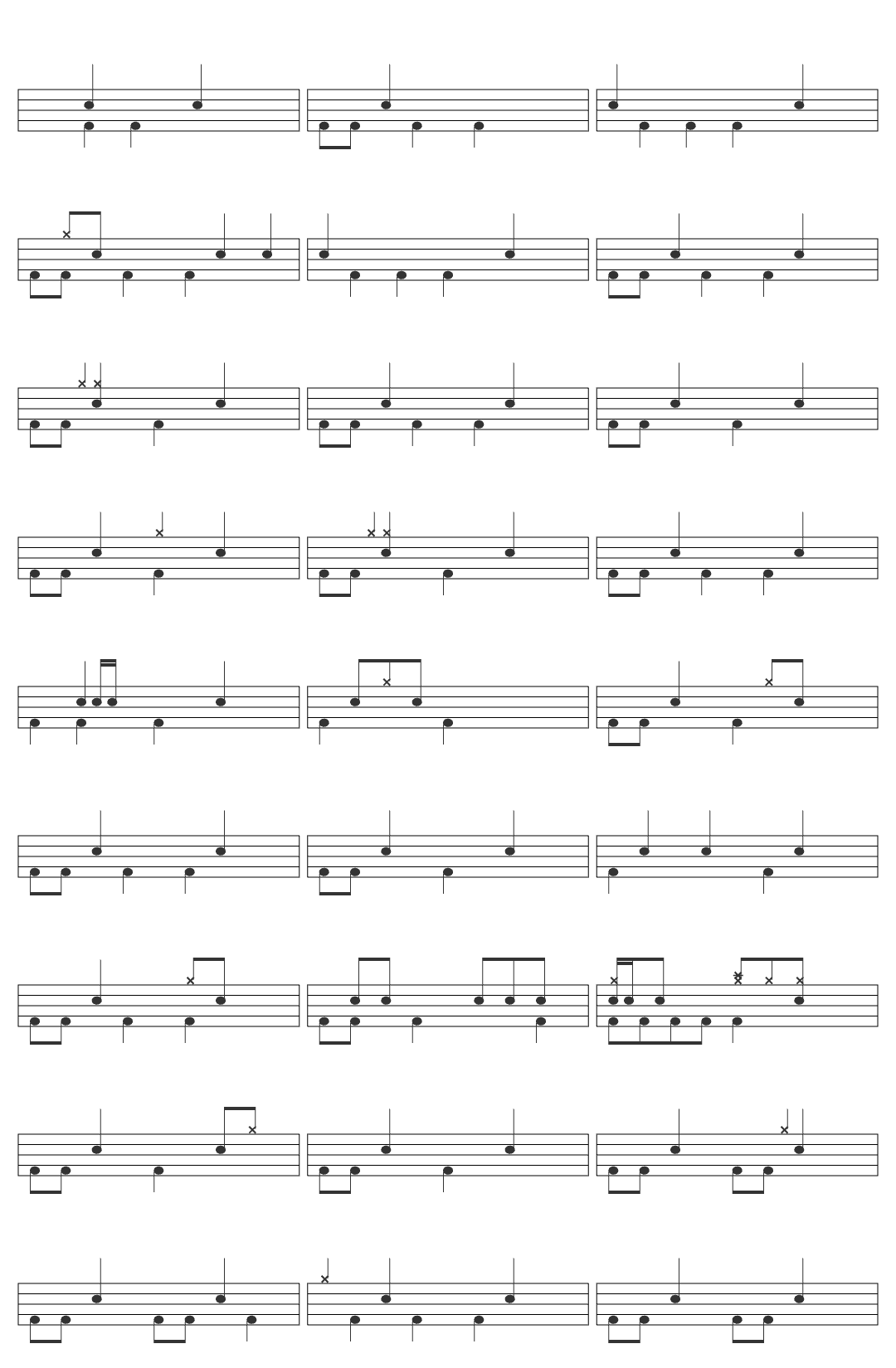 The Friends of Distinction Grazing In The Grass drum sheet