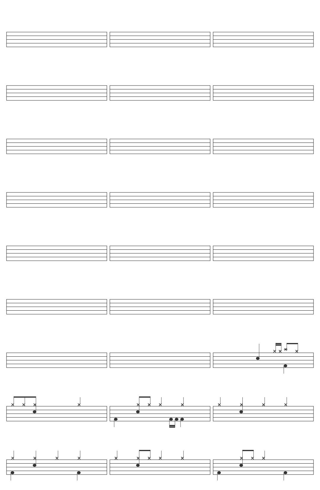 Tamer Ashour Youm Ma Tensa drum sheet