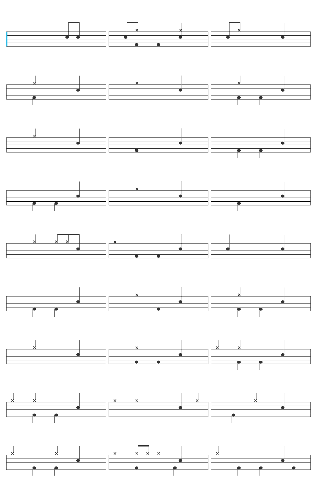 autumnal Fae drum sheet