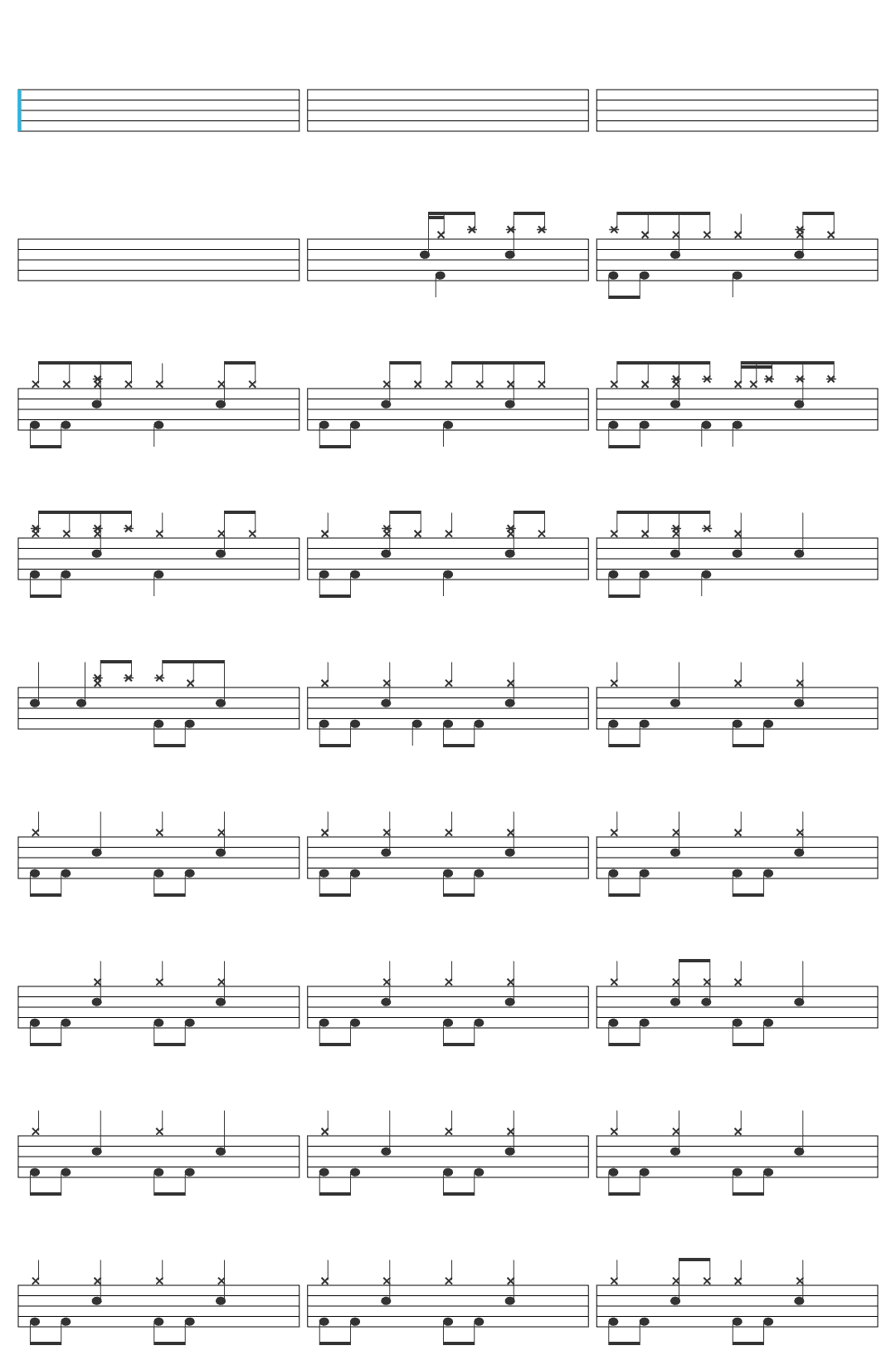 Xutos Pontapés Para Ti Maria drum sheet