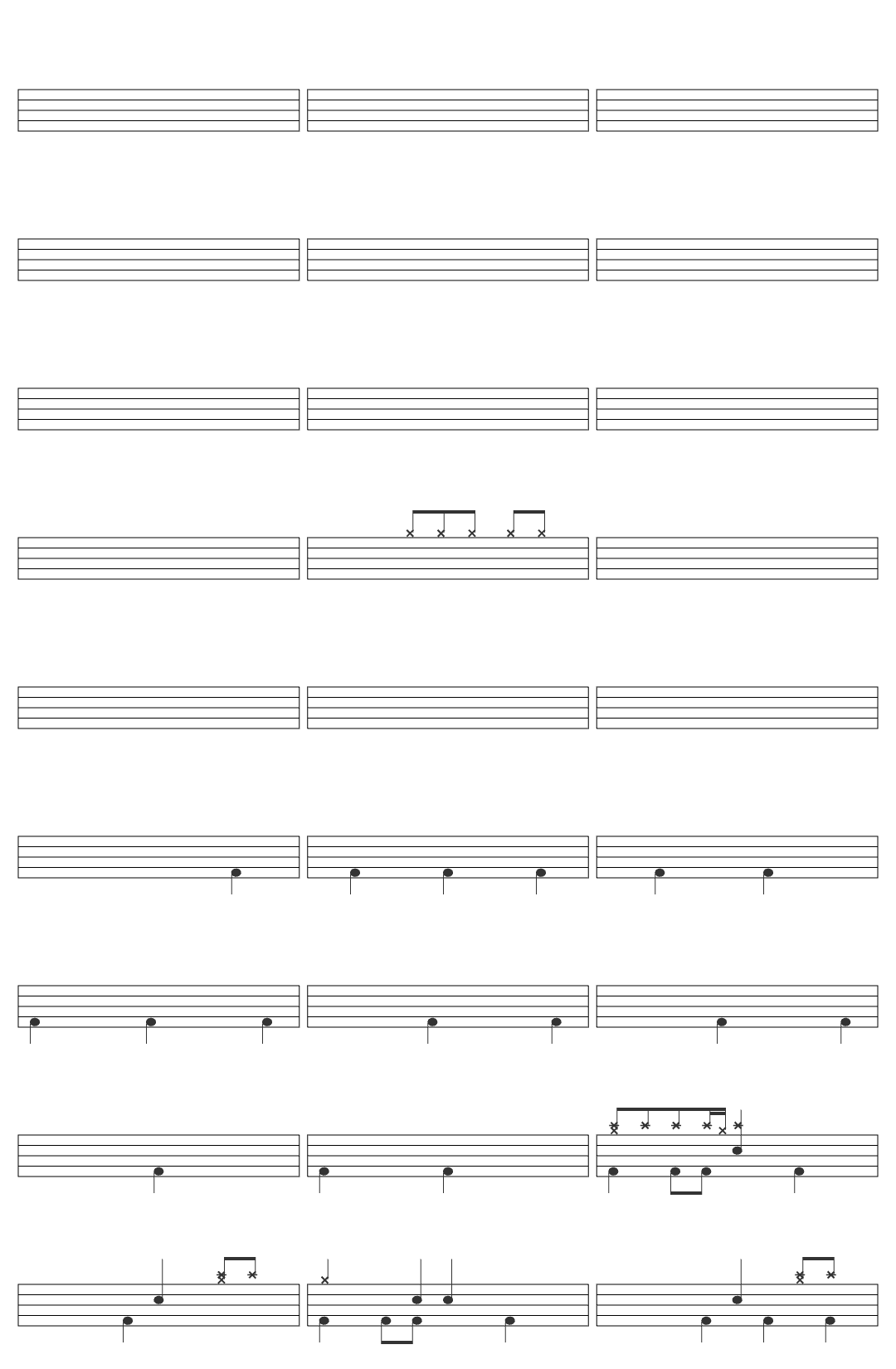 IPrevailBand I Prevail Hurricane drum sheet
