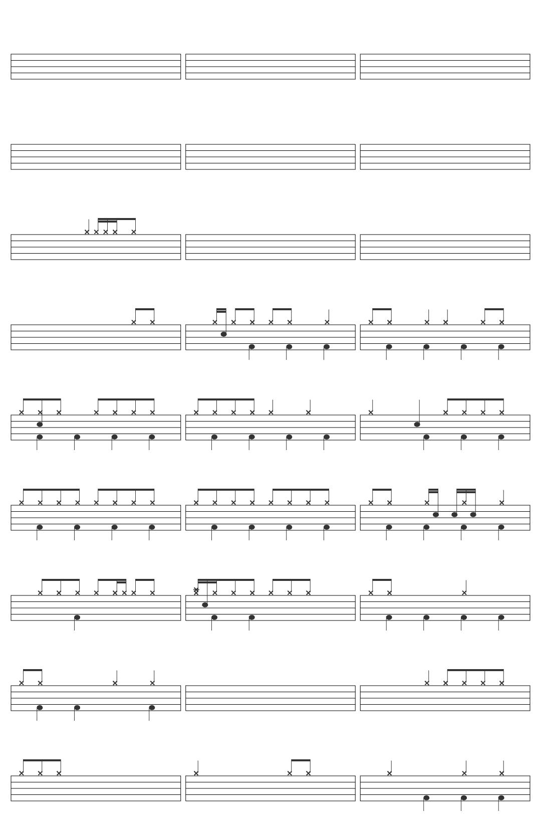 Slowboy Brazilian Phonk Mano Super Slowed drum sheet