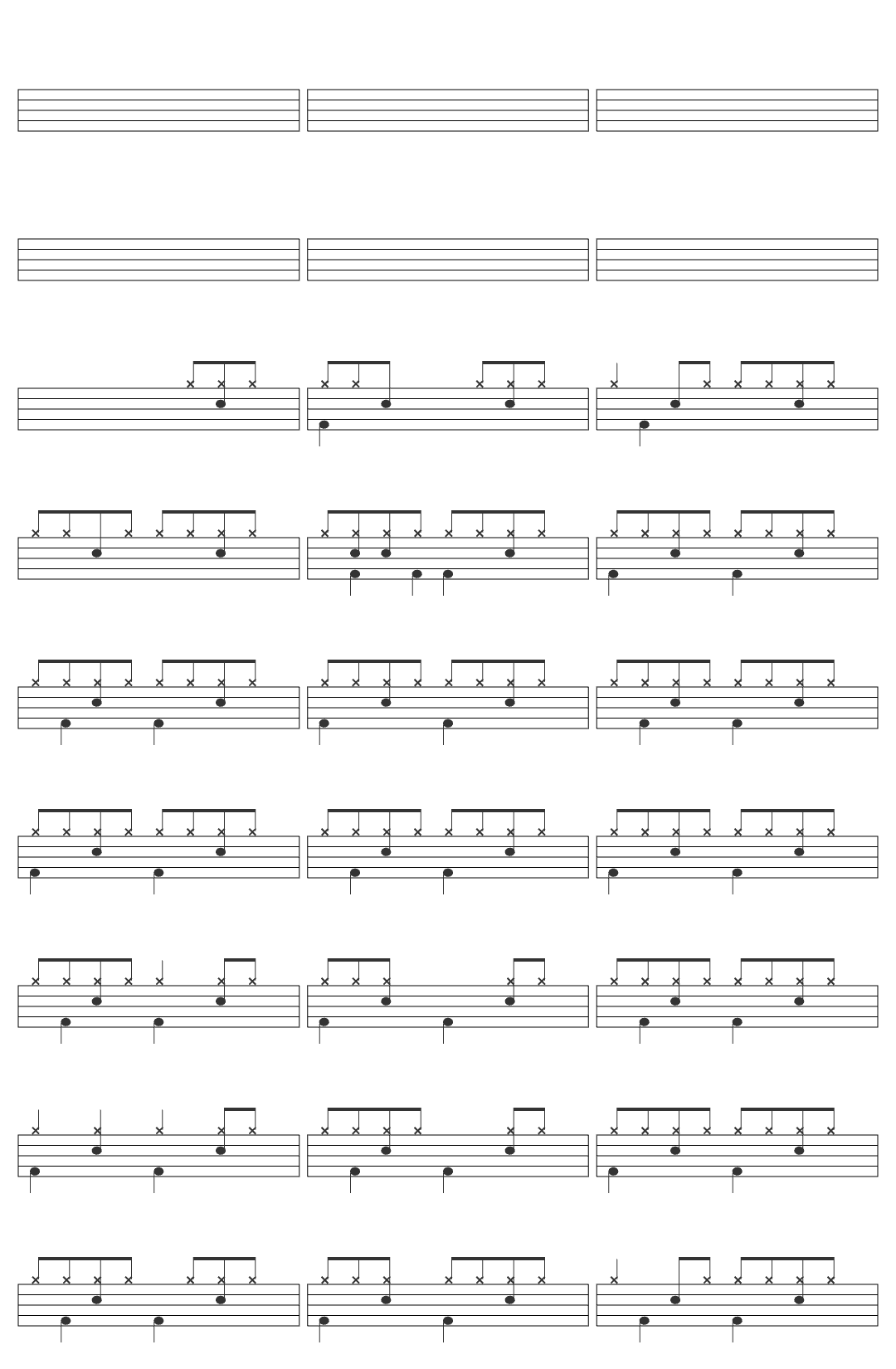 snapp Eat It drum sheet