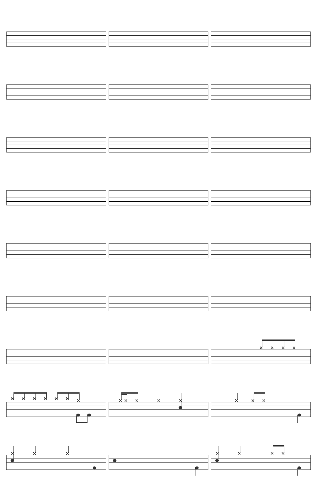 Pineapple Express Dil Se Cover-v2 drum sheet