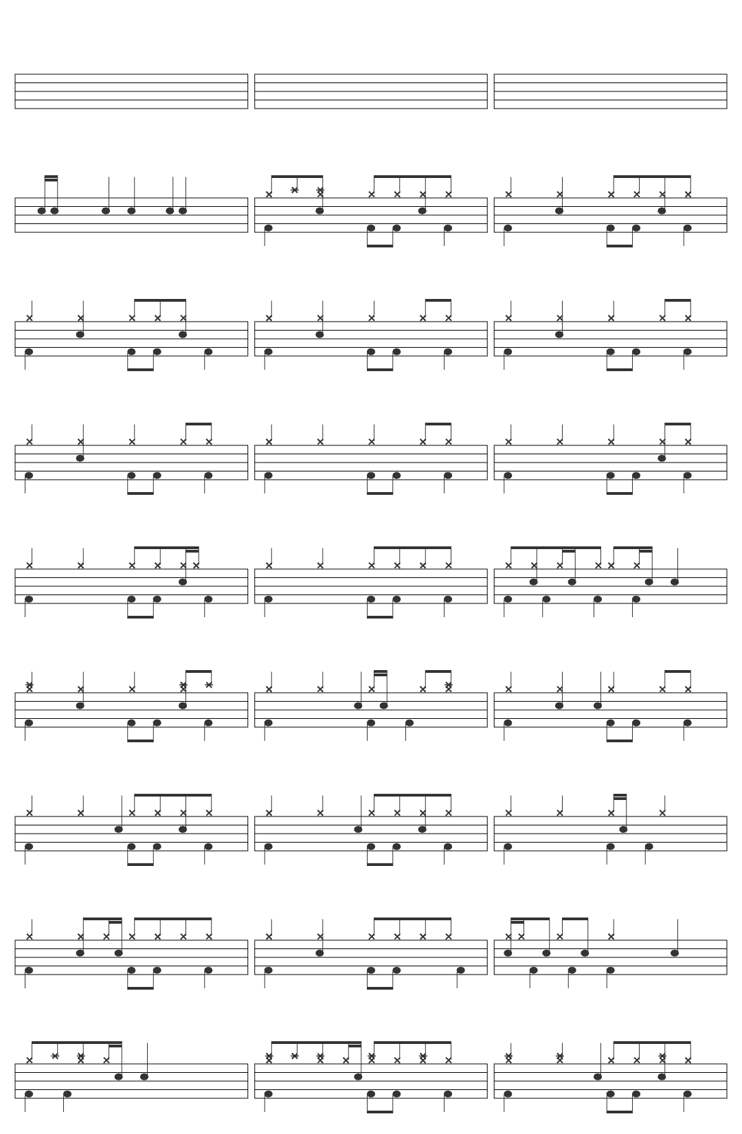 The Doobie Brothers Listen to the Music drum sheet