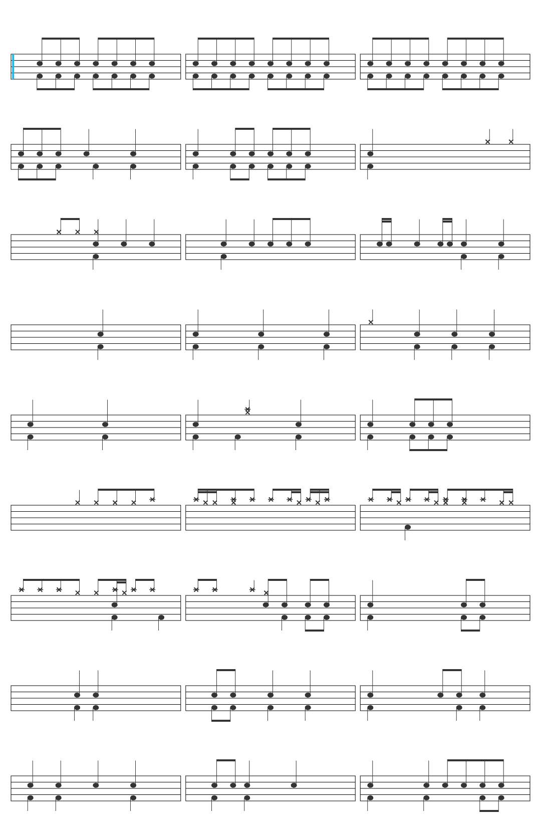 ThatDrummerBoyLA Snare Sol drum sheet