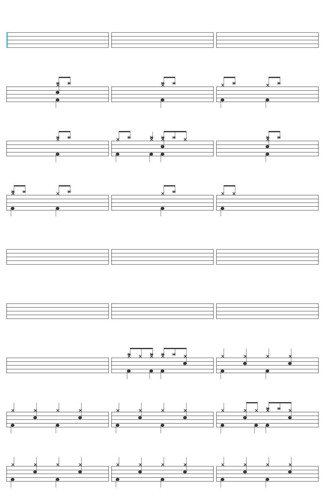 Julian Lachniet Future Retro Animusic Remastered HD 60FPS drum sheet