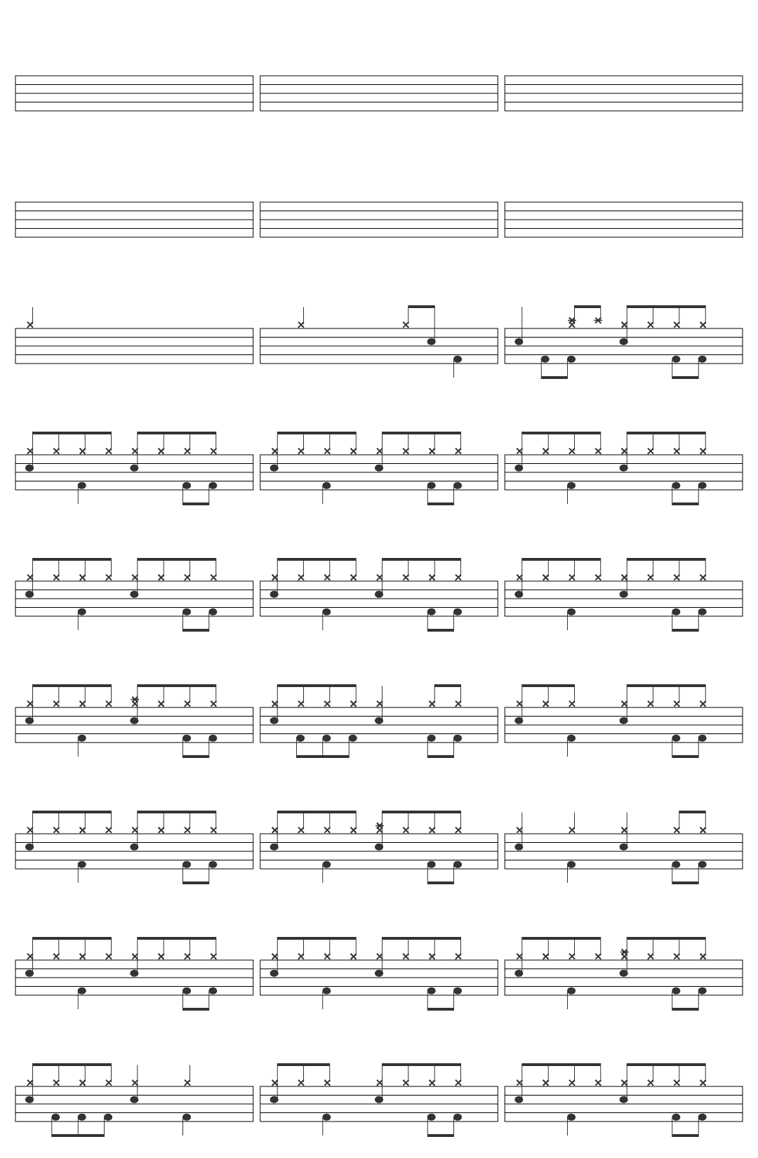 Oasis Some Might Say drum sheet