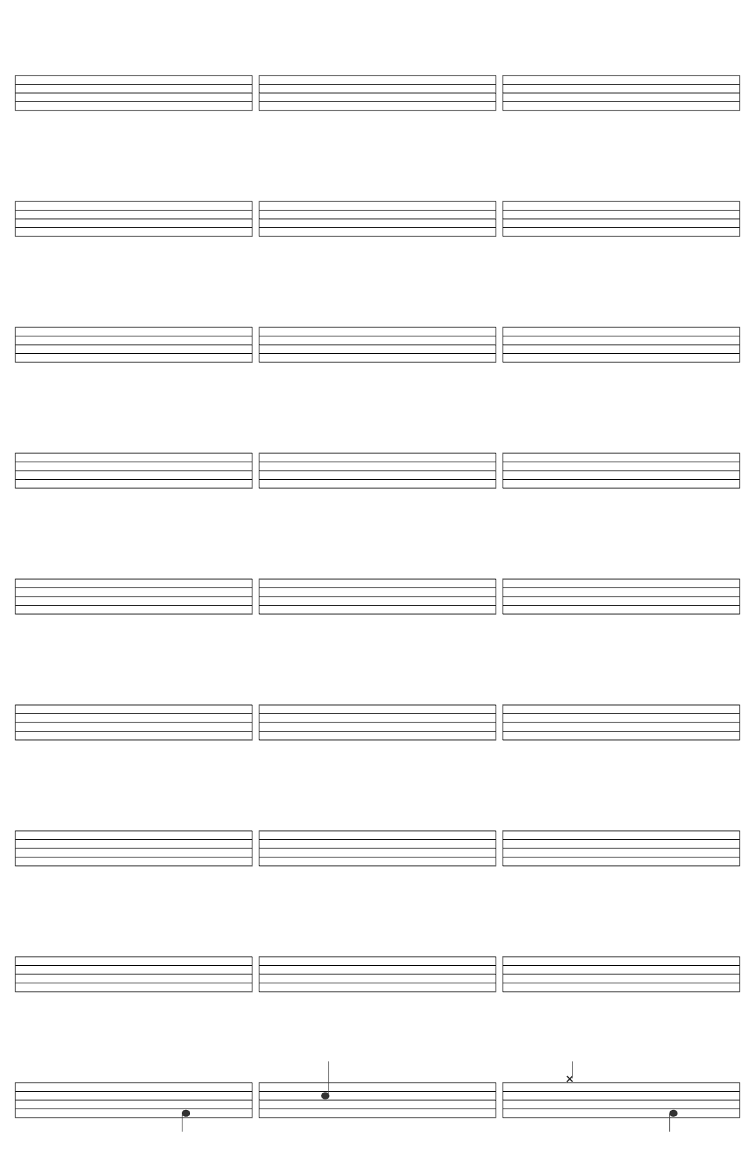 UMI Sukidakara drum sheet