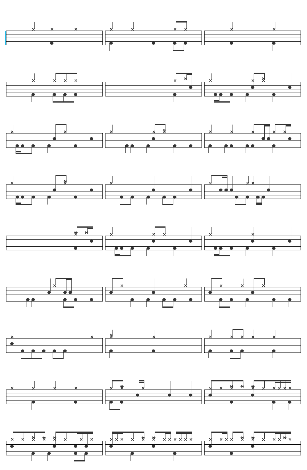 Murr Amara-v2 drum sheet