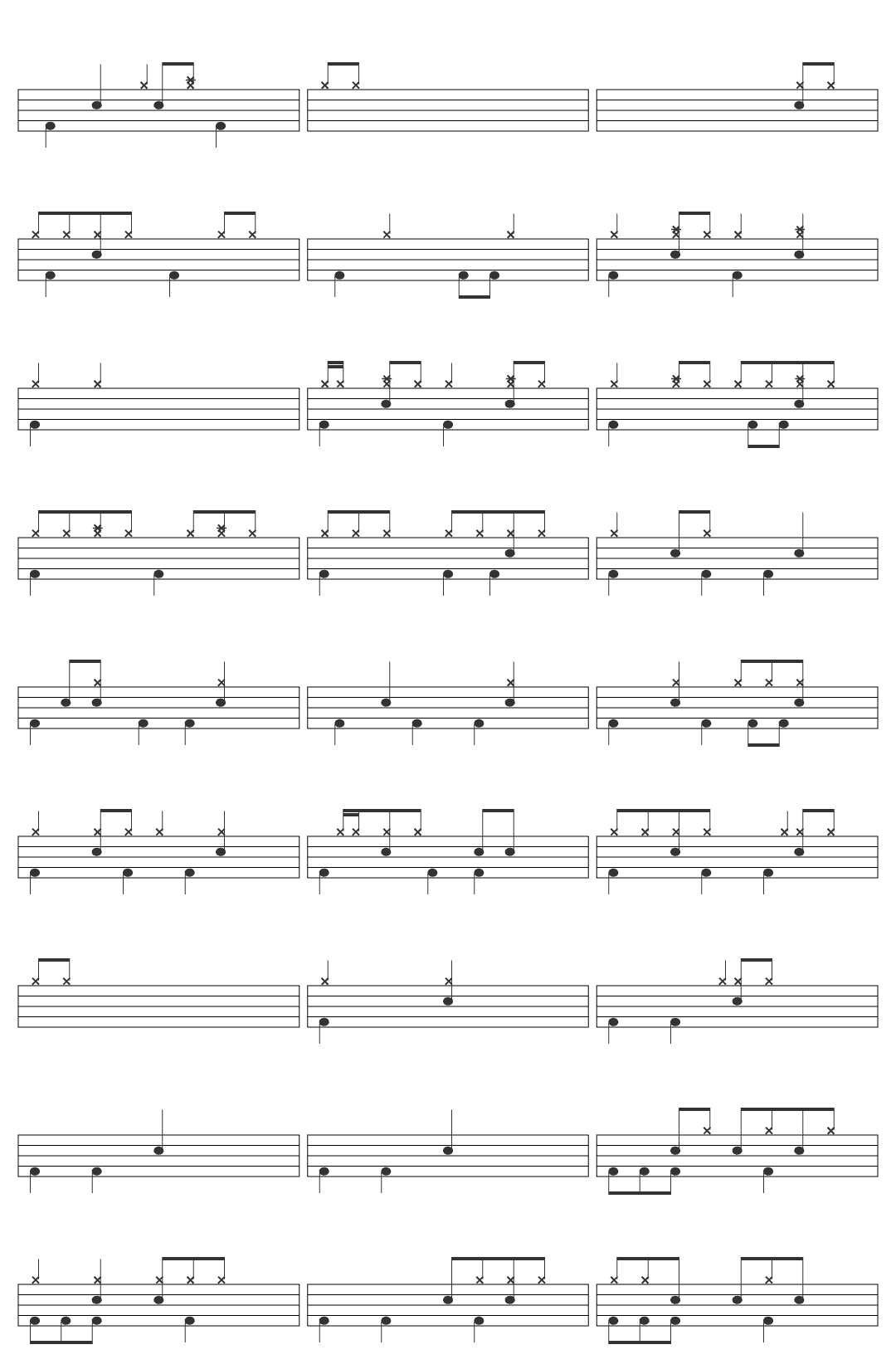 David Delgado Takedown K Pop Demon Hunters Versión en Español Latino drum sheet