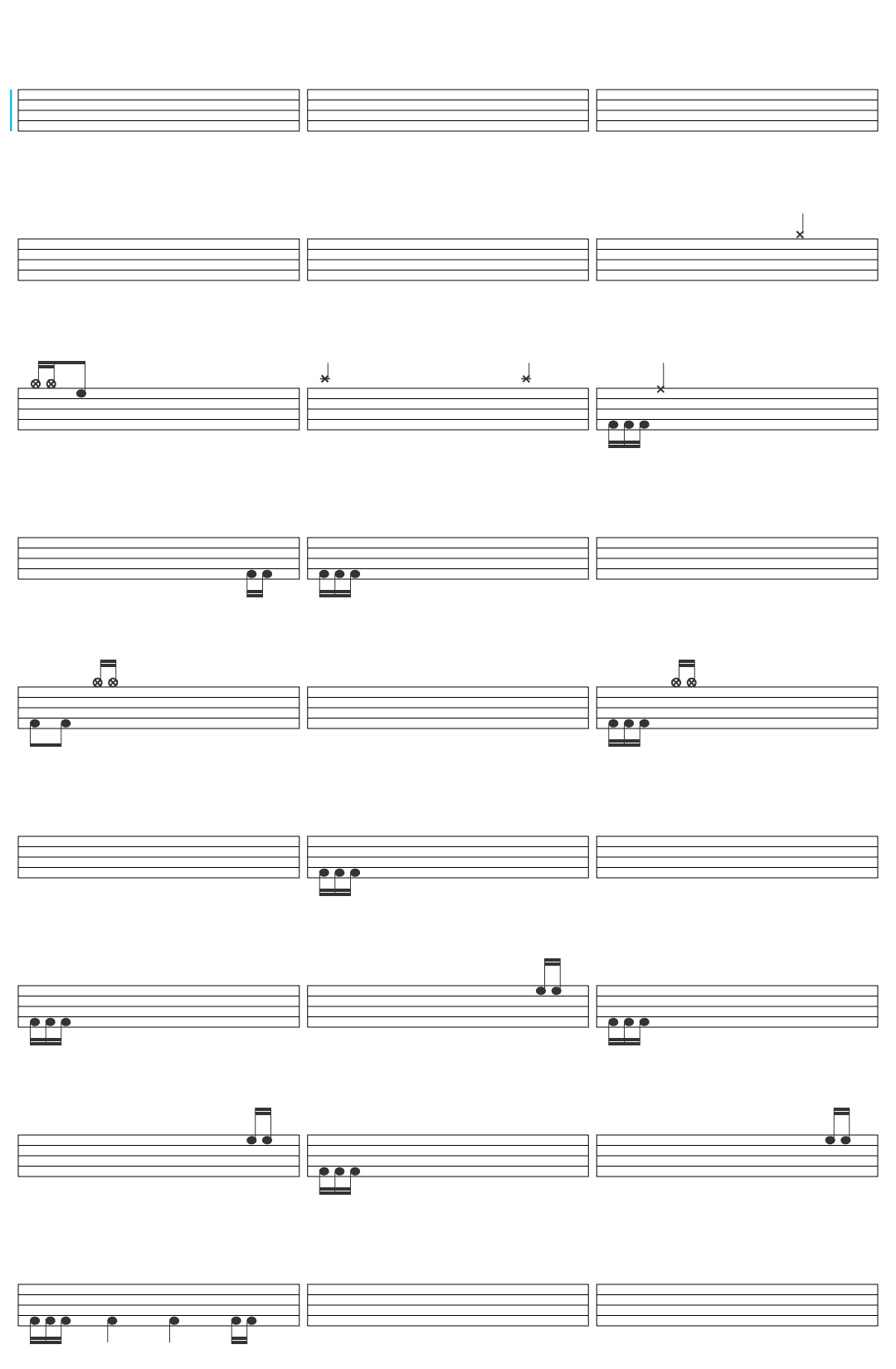 ARGOTIS Grayscalez drum sheet