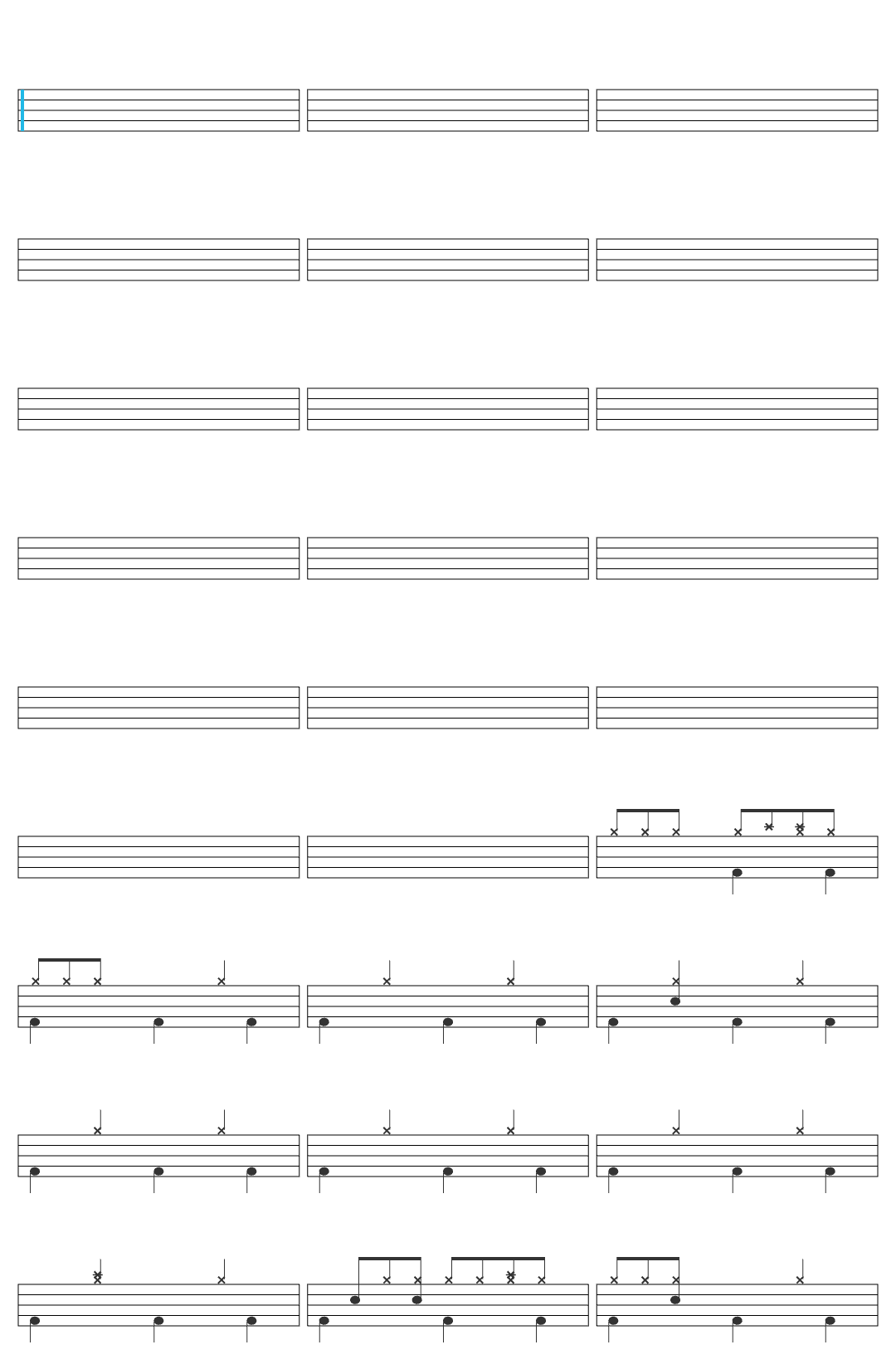 rubyeye KARMA VIVINOS ALNST Original Soundtrack Part.10 drum sheet