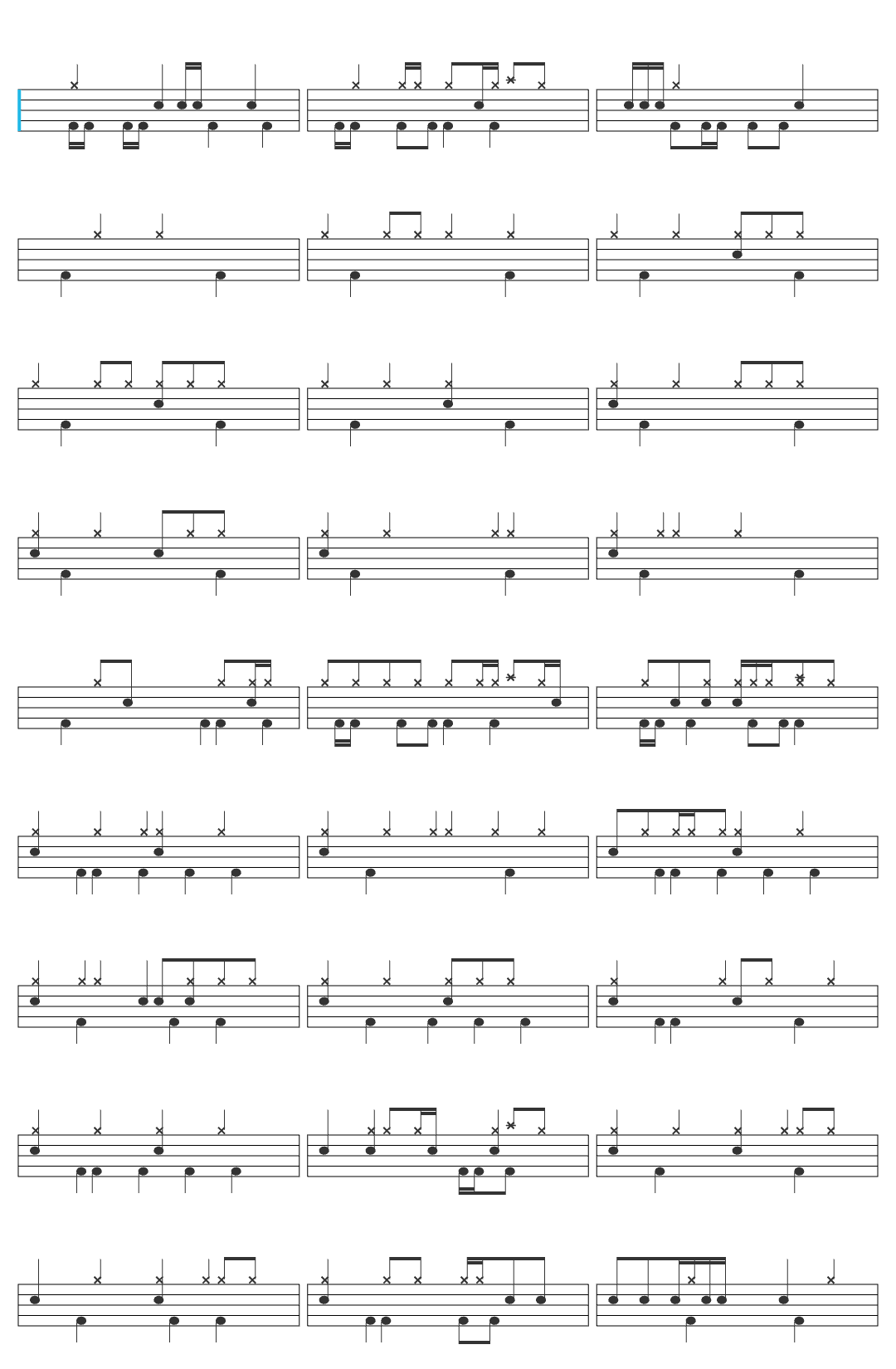 Ysabella Muniz Me Faz Viver Cover drum sheet