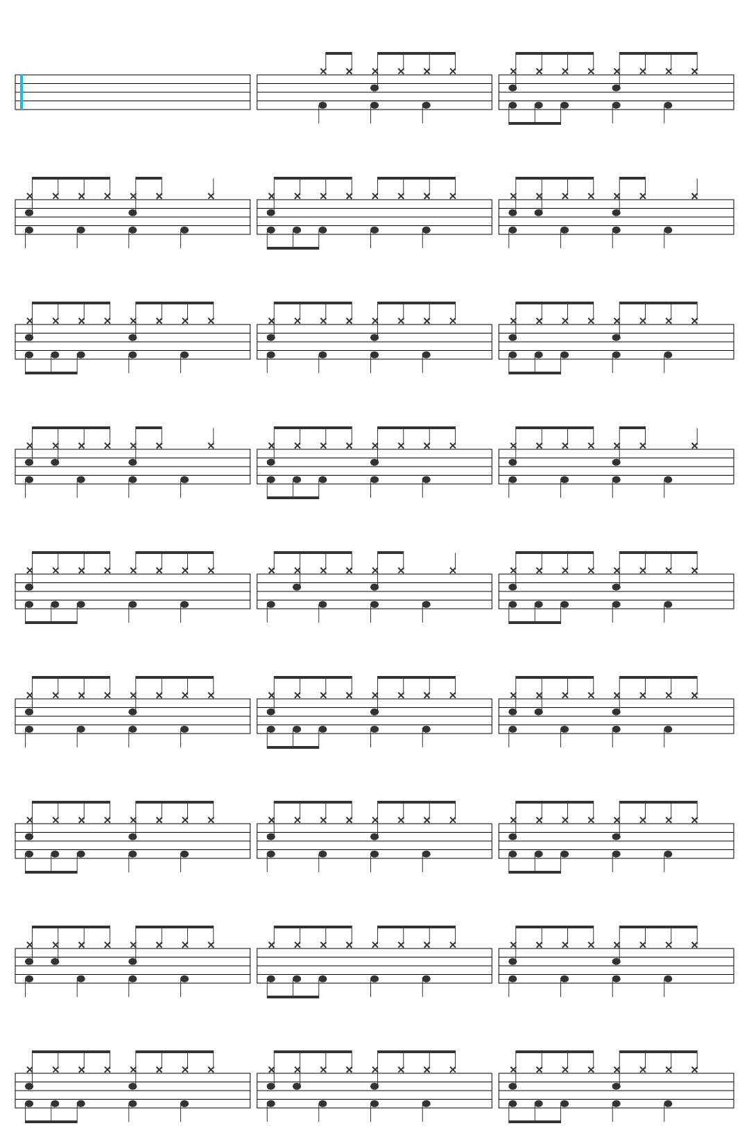 Debra Snipes If I Had My Ticket drum sheet