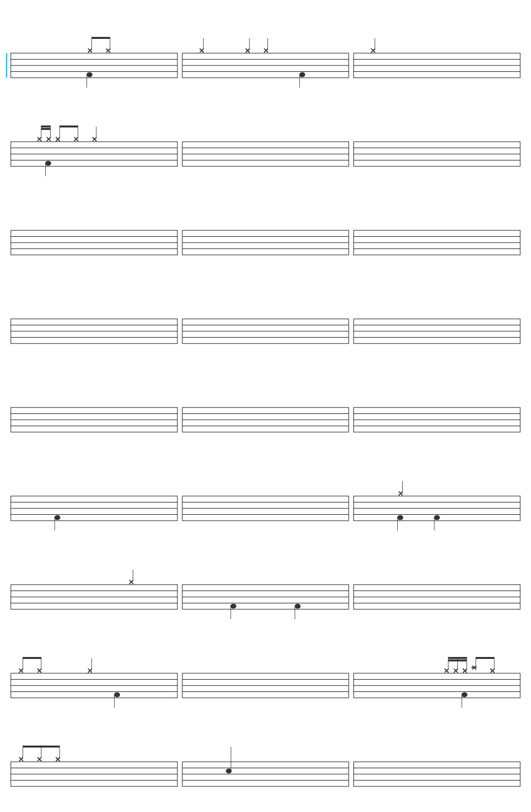 One Voice INT Music More like Jesus feat. Canaan Baca drum sheet
