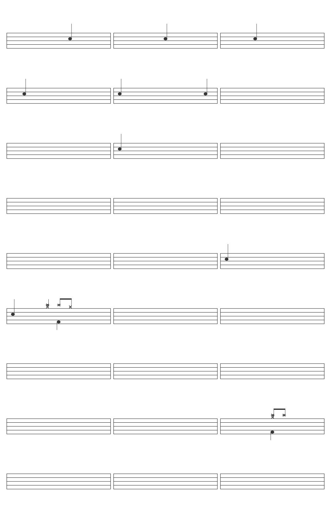Nek Vivere senza te-v2 drum sheet