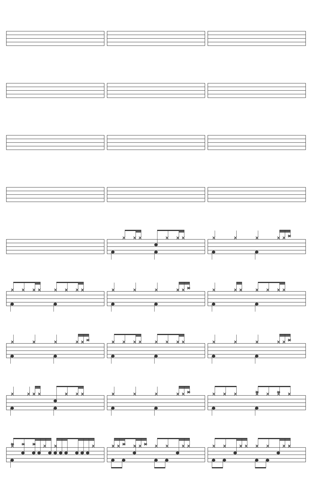 Modena City Ramblers I Cento Passi drum sheet