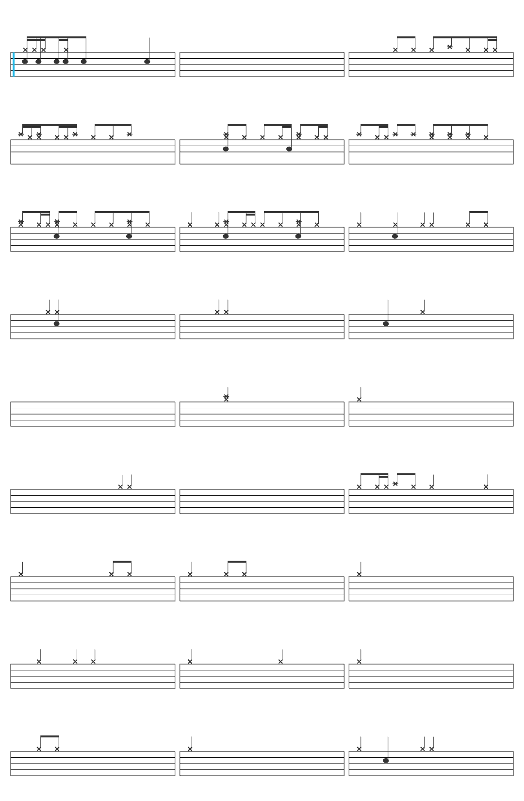 Modena City Ramblers I Cento Passi-v2 drum sheet