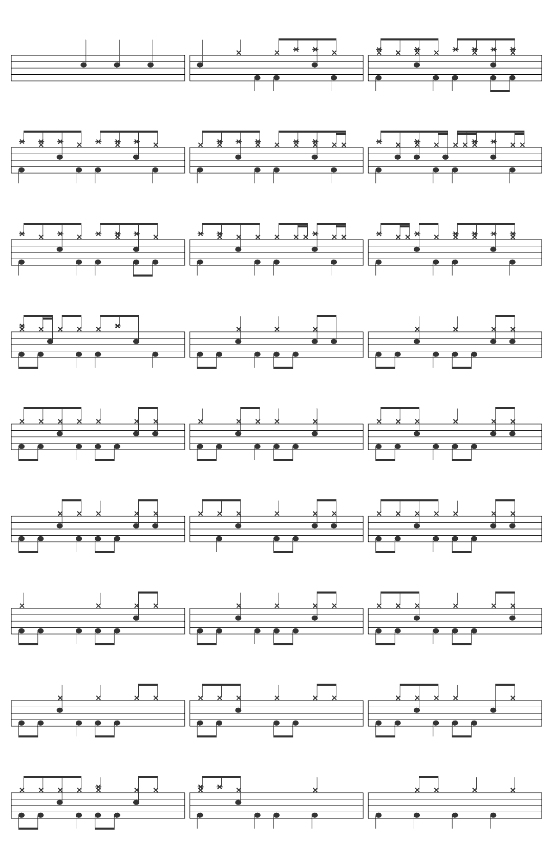 Jeremy Camp Give You Glory drum sheet
