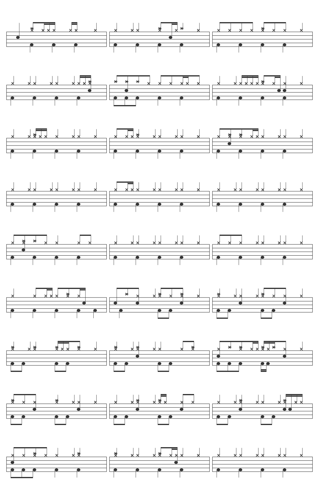 Liberación Mi Pequeño Amor drum sheet