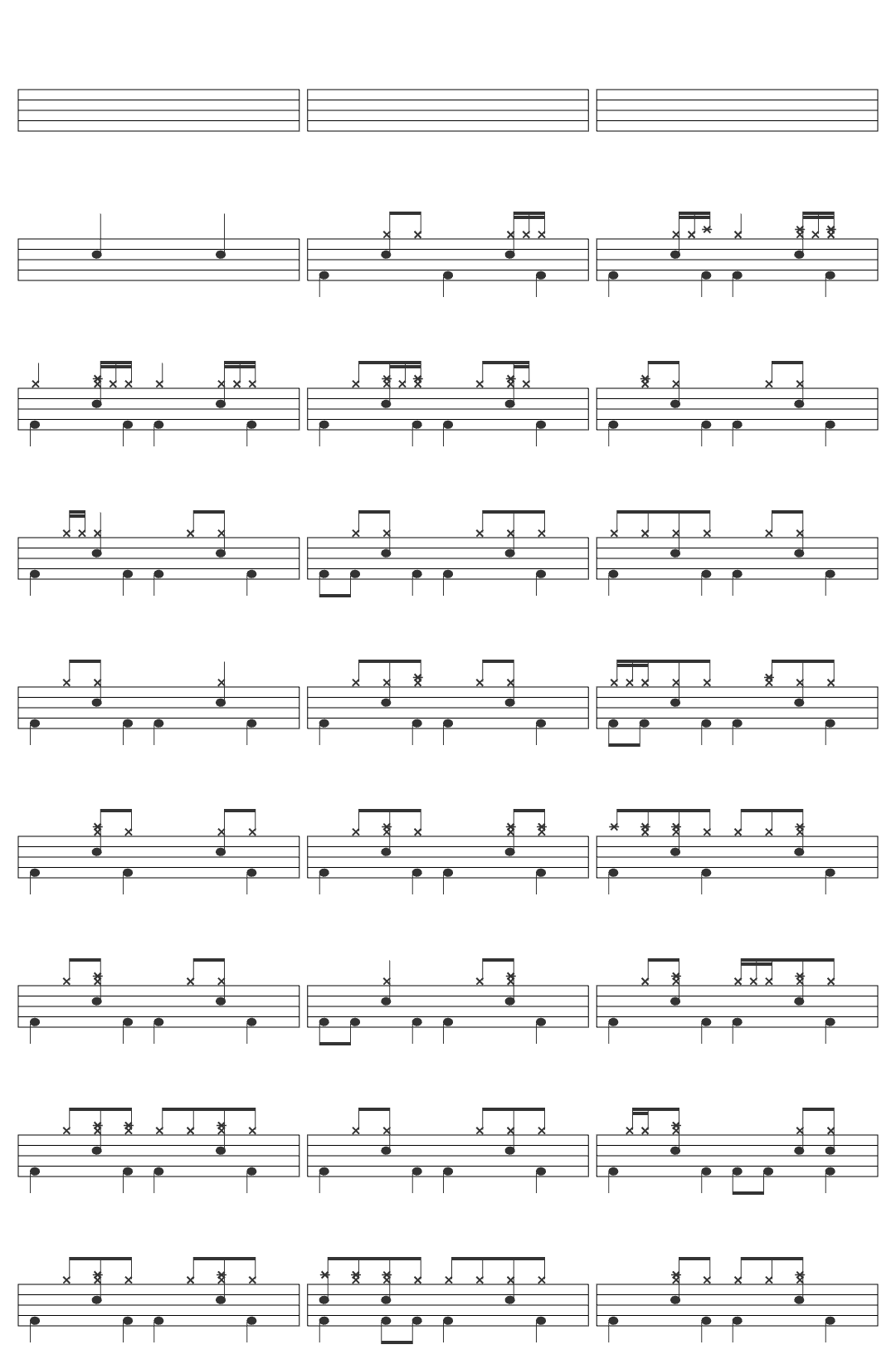 Robert Glasper Black Superhero drum sheet