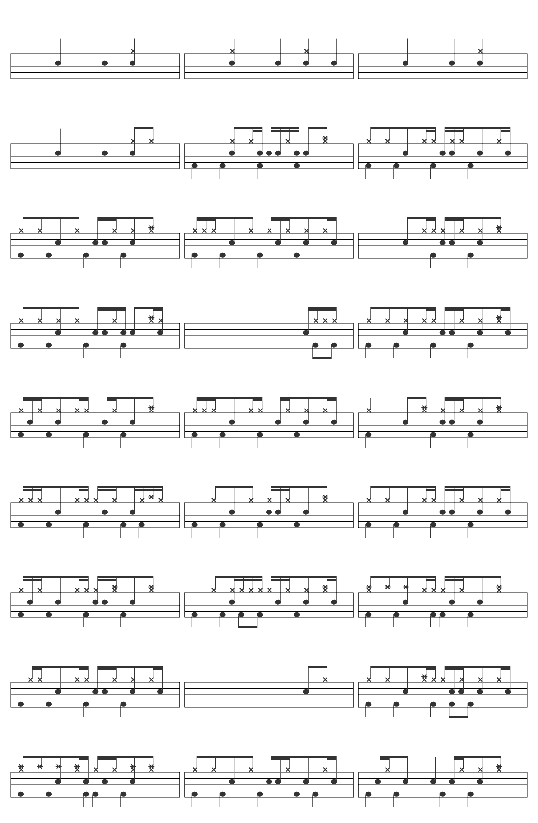 Slightly Stoopid Ft. B-Real and Chali 2na The Upside Down drum sheet