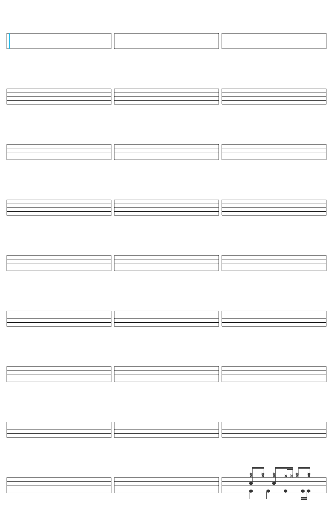 Martina Crv Dove Mi Porti Tu drum sheet