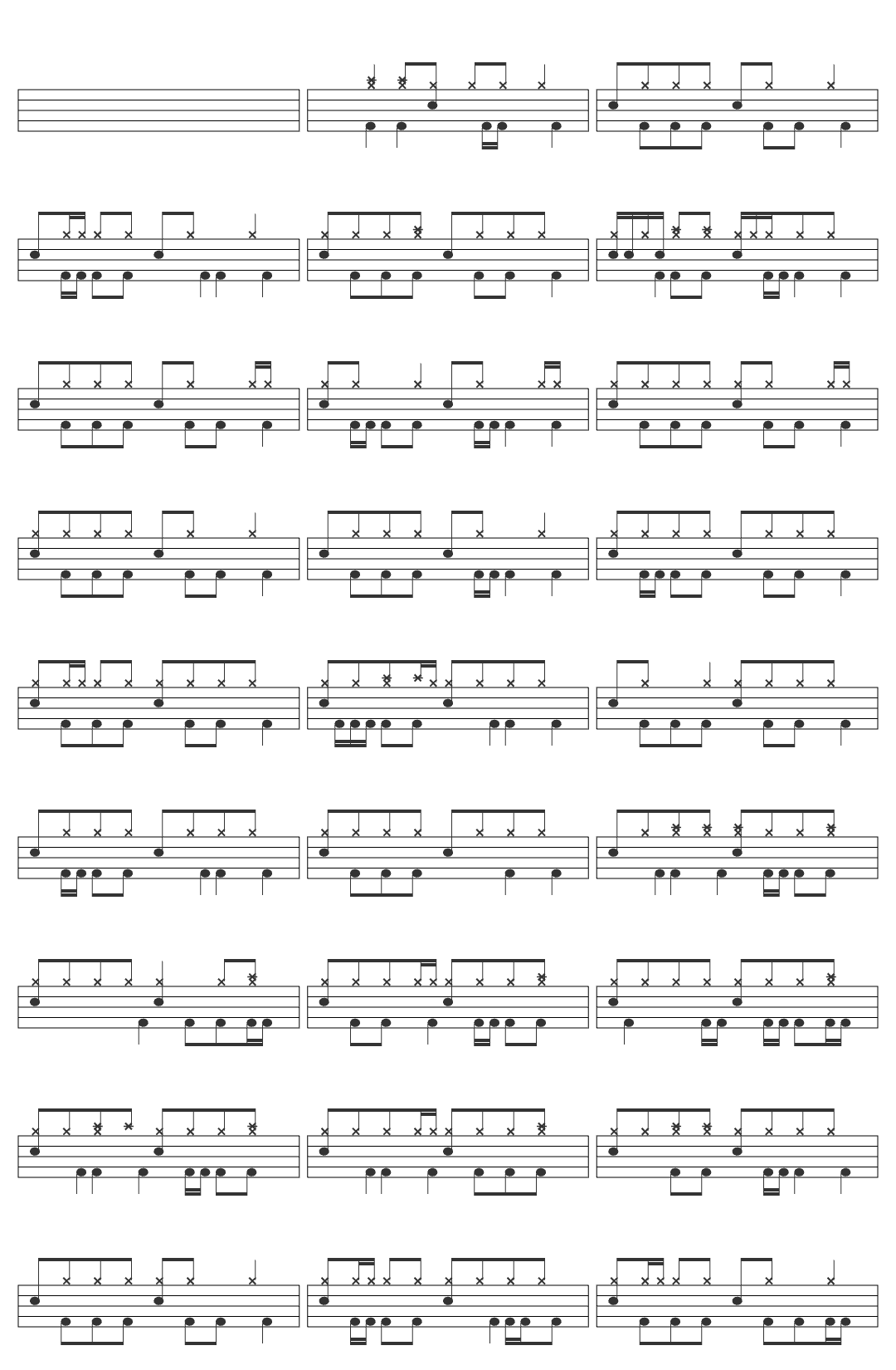 Two Marlowe Pump Audio (I'll Make You Mine) drum sheet