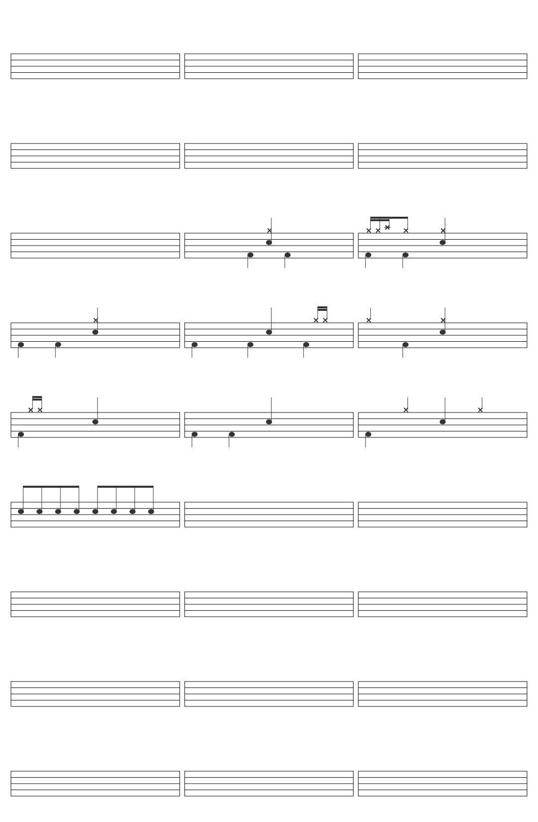 Banda EzeR LIBERDADE EM MIM drum sheet