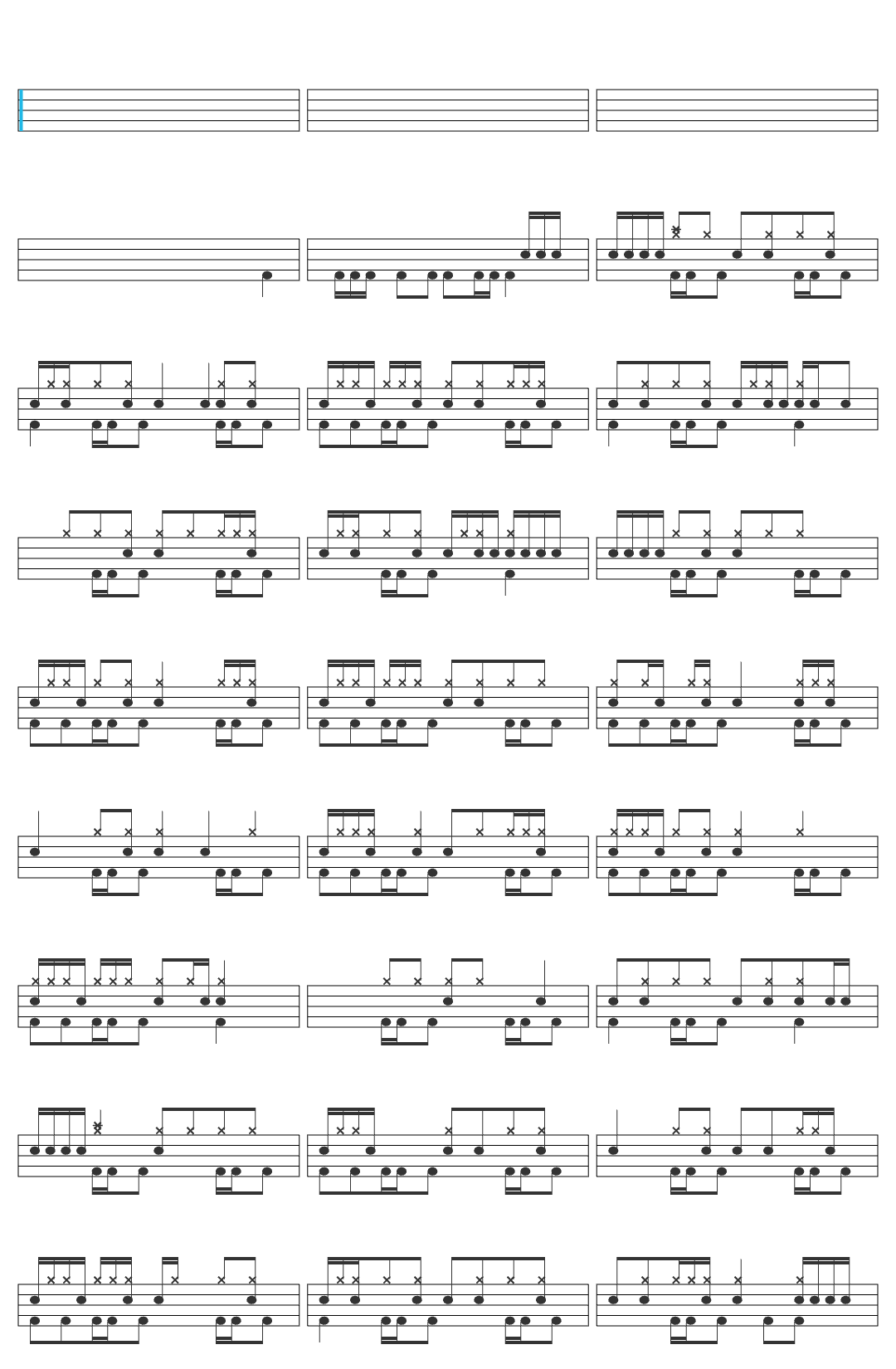 Mastodon Pain With An Anchor [ Audio] drum sheet