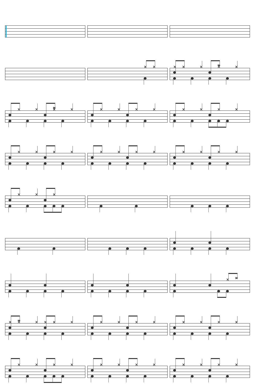 MAISONdes けーたいみしてよ-v2 drum sheet